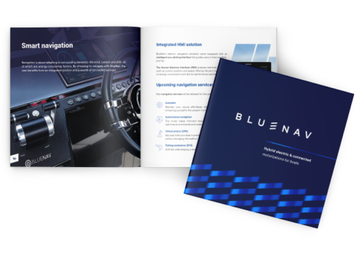 Support Propulsion électrique BlueNav, innovation pour une navigation écoresponsable