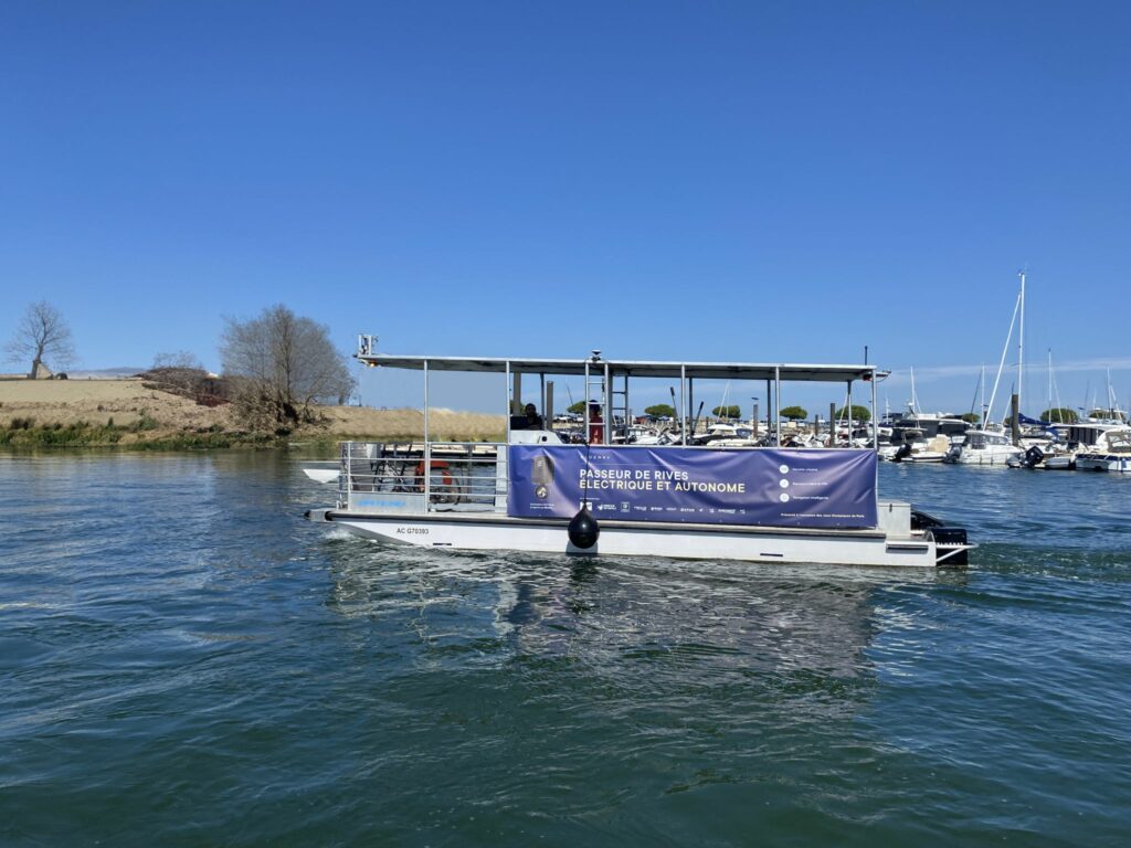 river shuttle demonstrating boat